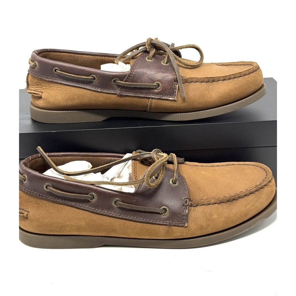 G.H. Bass Hampton Core 2 Mens Brown Leather Boat Shoes 10.5 M 6125-2326-230 - Picture 2 of 12